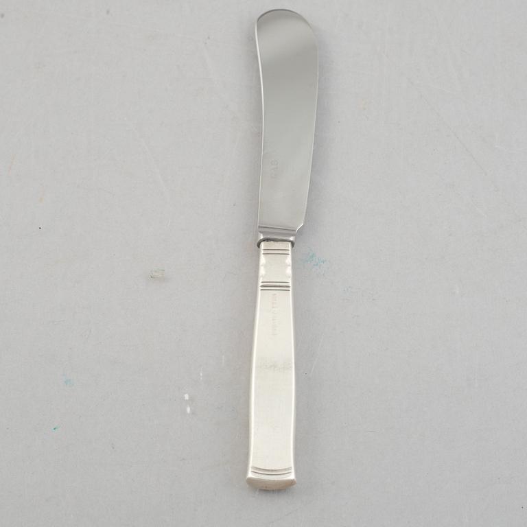 Jacob Ängman, a 100-piece silver flatware set, "Rosenholm", GAB, 1965-1990.