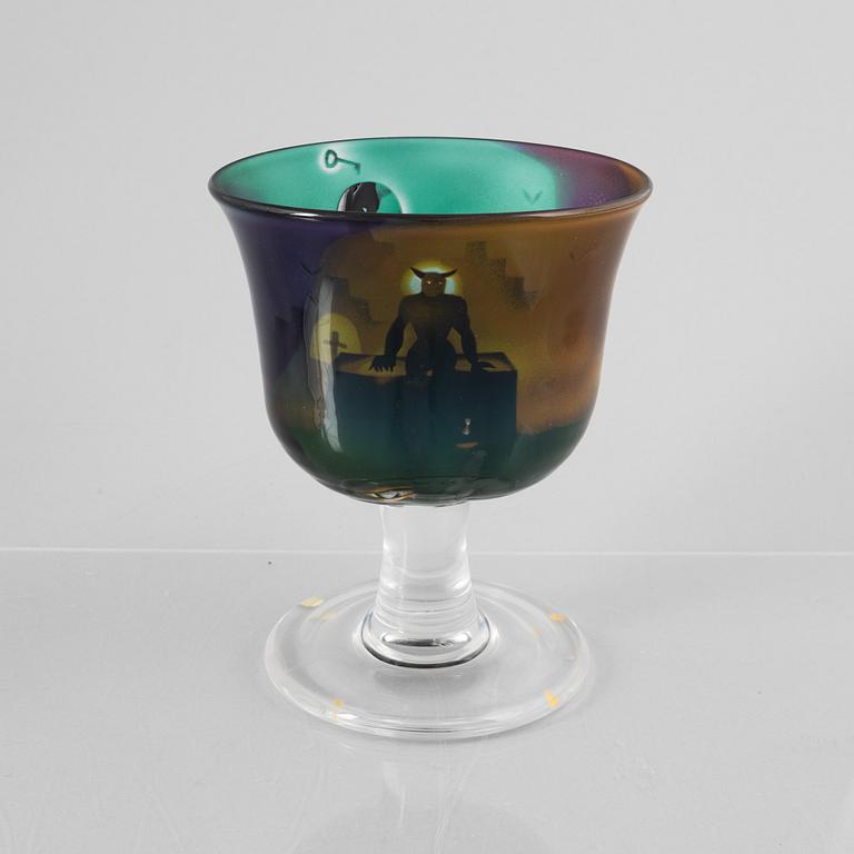 Bertil Vallien, a unique glass bowl, Kosta Boda.