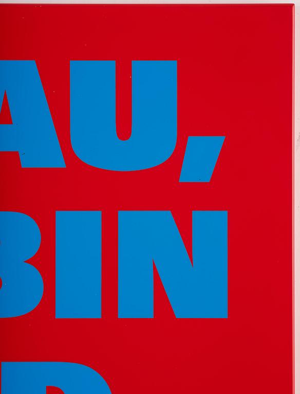 Rémy Zaugg, "SCHAU, ICH BIN BLIND, SCHAU".
