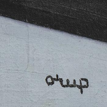 Bengt Orup, olja på pannå, signerad.