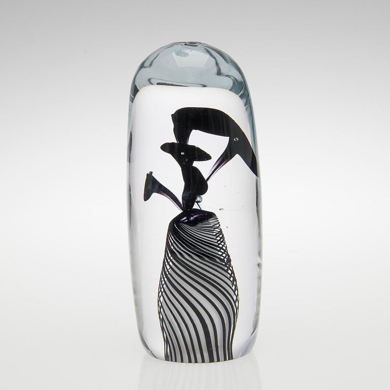 RITVA-LIISA POHJALAINEN, GLASSKULPTUR. Sign. Keidas musta, Ritva-Liisa Pohjalainen 2009, 7/50.