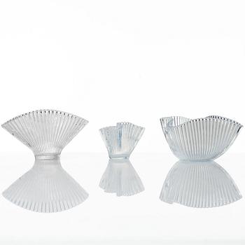 Arthur Percy, a 'Swedish Modern' glass service, "Reffla", Gullaskruf, the model designed in 1952 (110 pieces).
