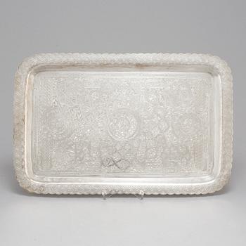 An Egyptian 20th century silver 5 piece tea-set, mark of Kairo 1940's.