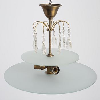 Erik Tidstrand, a model "26856" ceiling lamp, Nordiska Kompaniet, 1920s.