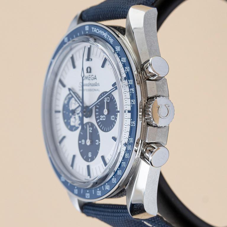 Omega, Speedmaster, Moonwatch, Professional, "Silver snoopy award" 50th Anniversary, ca 2023.