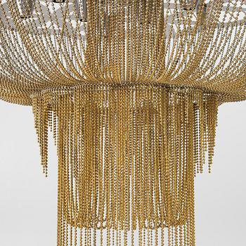 Adam Hoets & Sian Eliot, taklampa, "Flower of Life", Willow Lamp, Sydafrika, samtida.