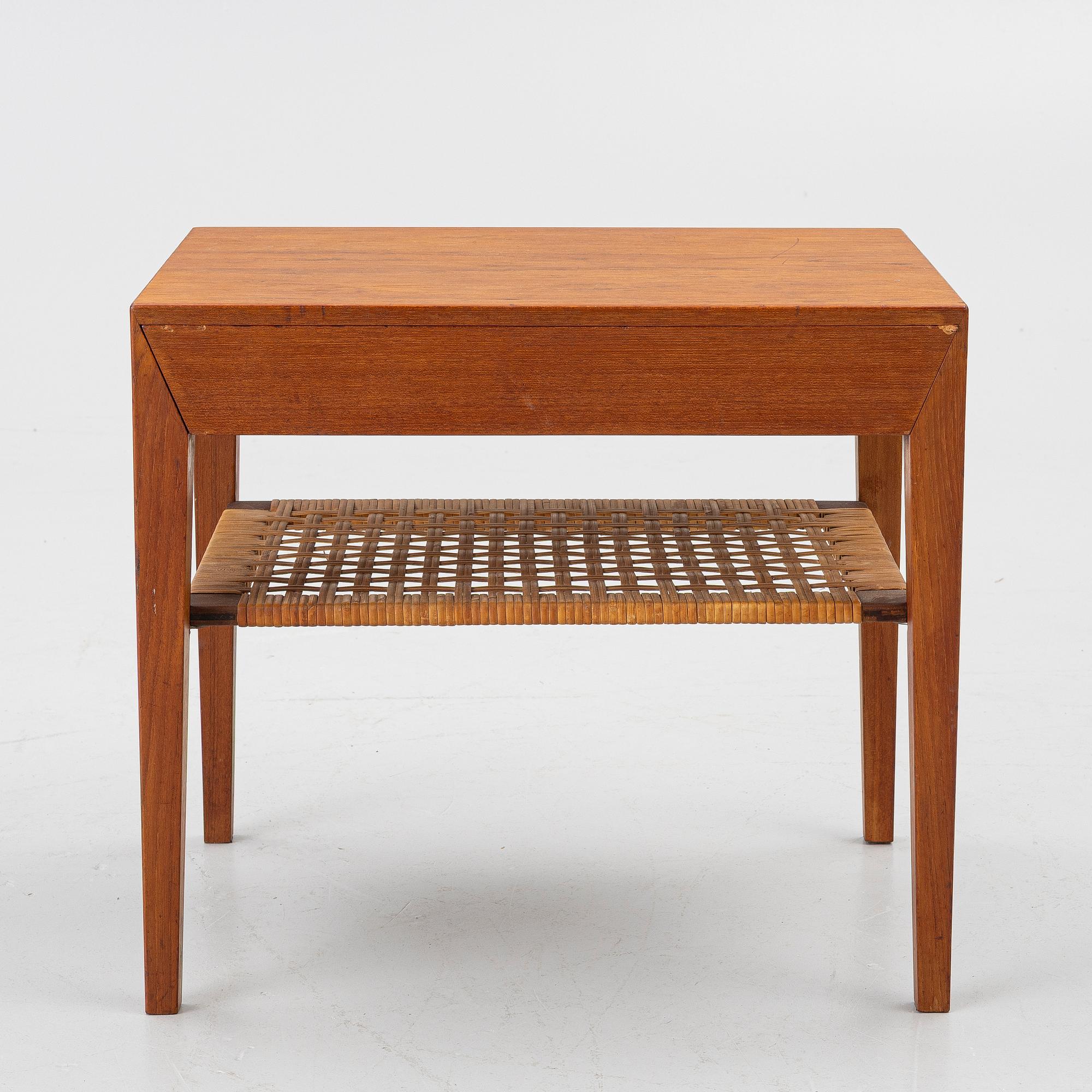 Severin Hansen, bedside table, Haslev, Denmark, 1950s/60s.