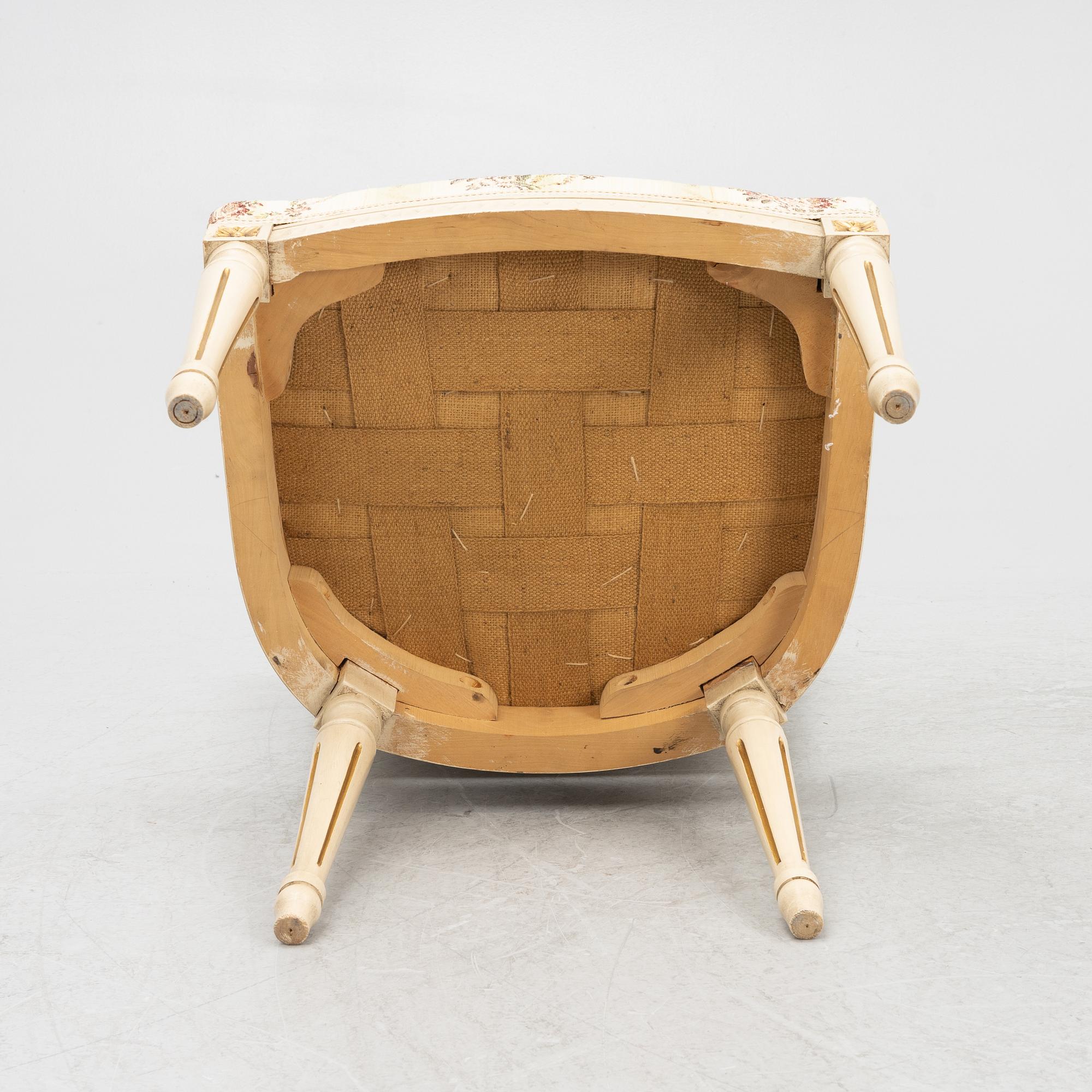 Stolar, 6 st, gustaviansk stil, 1900-talets andra hälft.