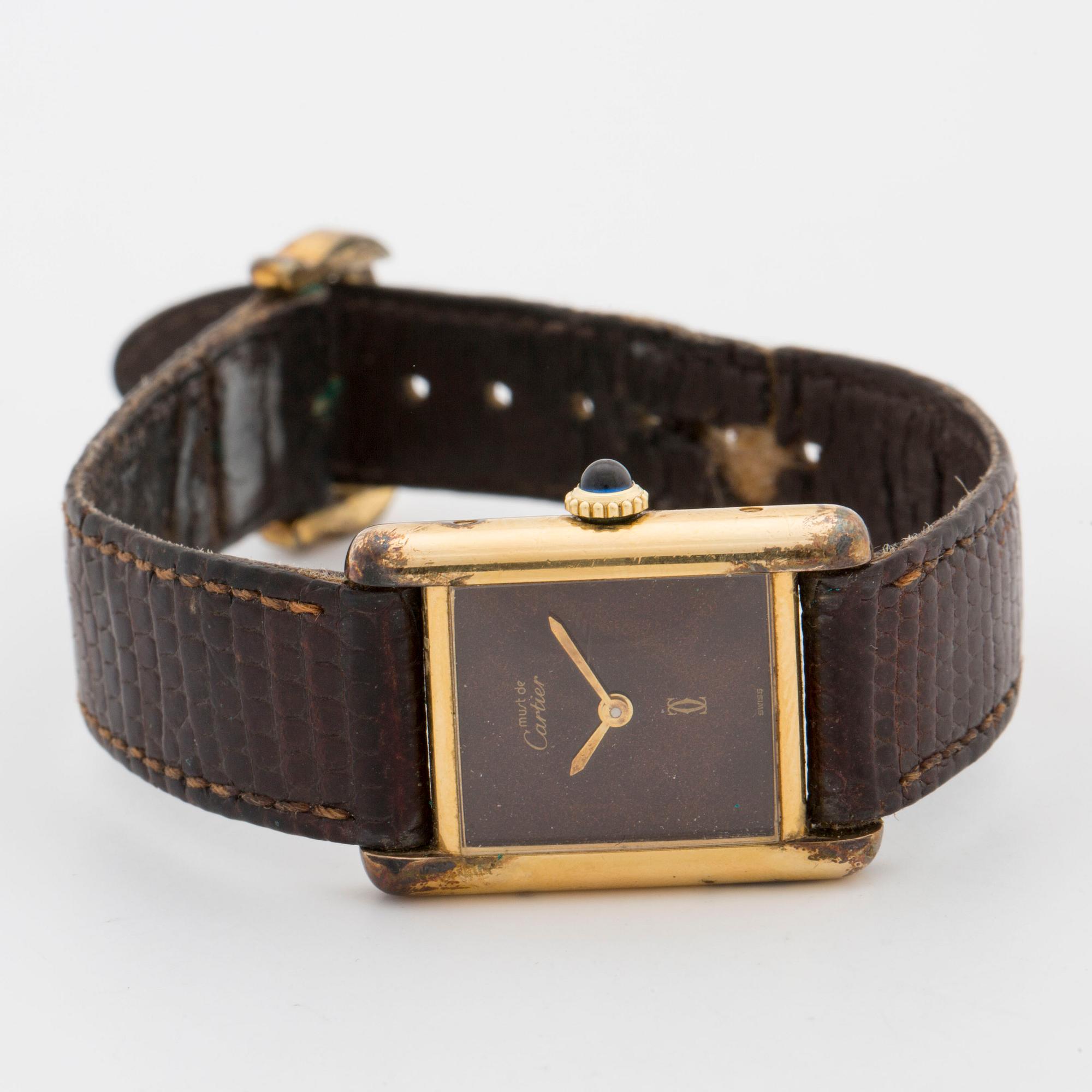 CARTIER,  must de Cartier Tank, armbandsur, 20 mm,