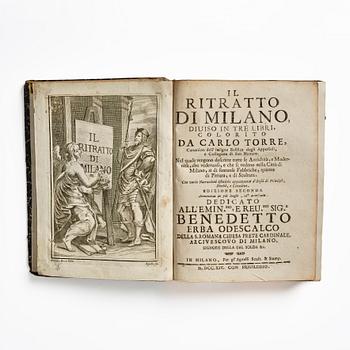 Description of Milano, 1714, with 8 folding engraved plates.