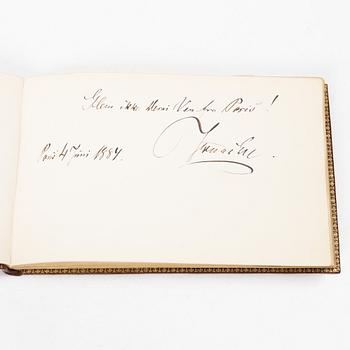 Album with among other things 16 pieces of watercolours and drawings by Swedish artists.