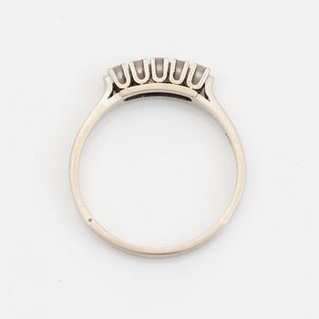 Brilliant cut diamond ring.