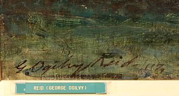 GEORGE OGILVY REID, olja på duk, sign och otydl dat 1879.