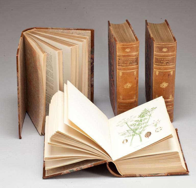 BOK, 4 vol, C A M Lindman, "Nordens flora". Wahlström och Widstrand Stockholm 1926.