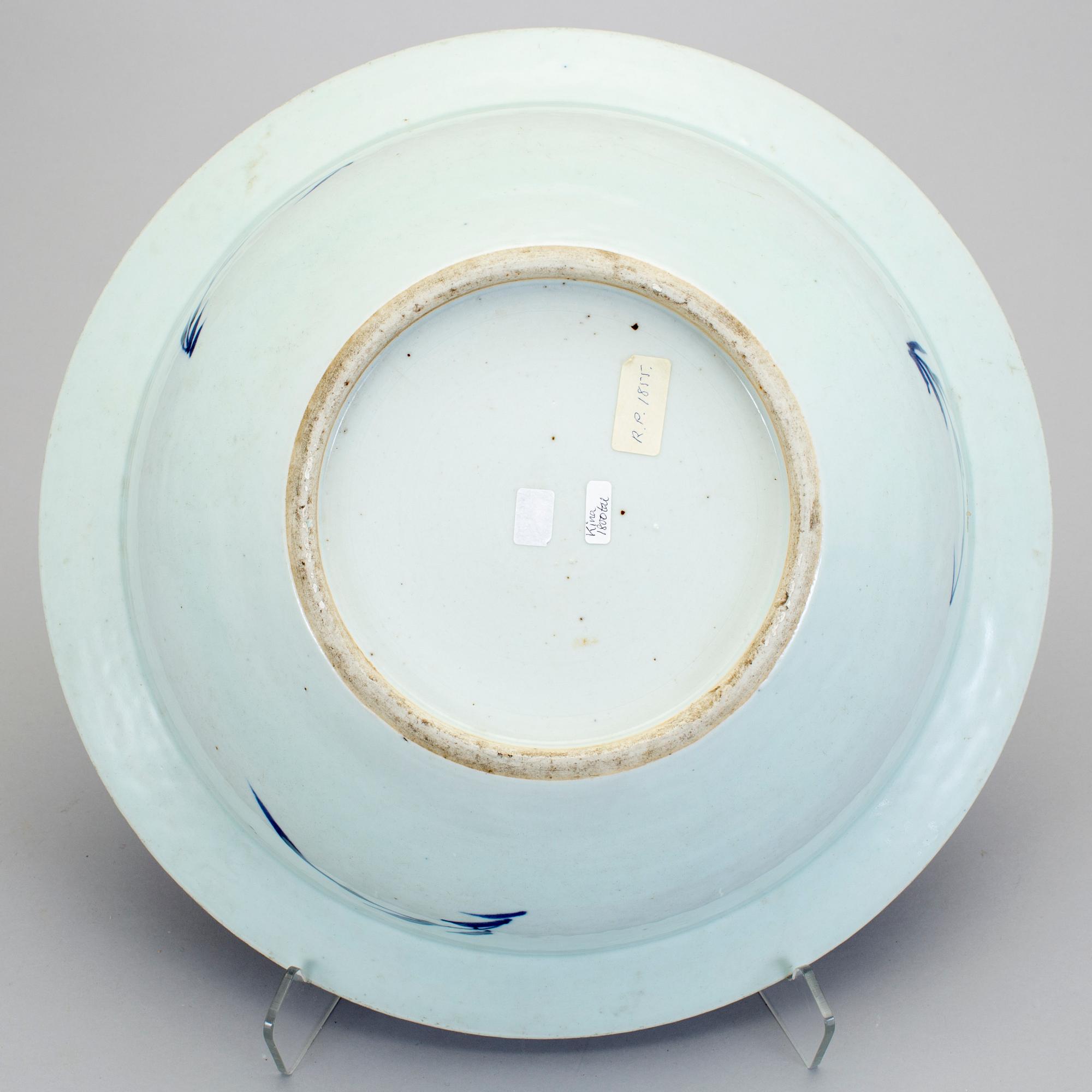 HANDFAT, porslin, Kina 1800-tal.