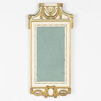 Spegel, gustaviansk, omkring 1800.