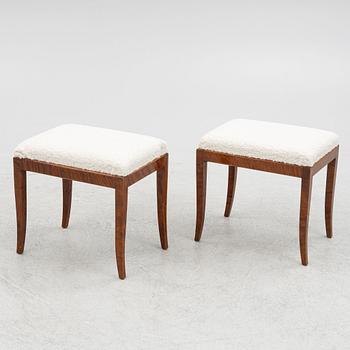 A pair of stools, 1930's/40's.