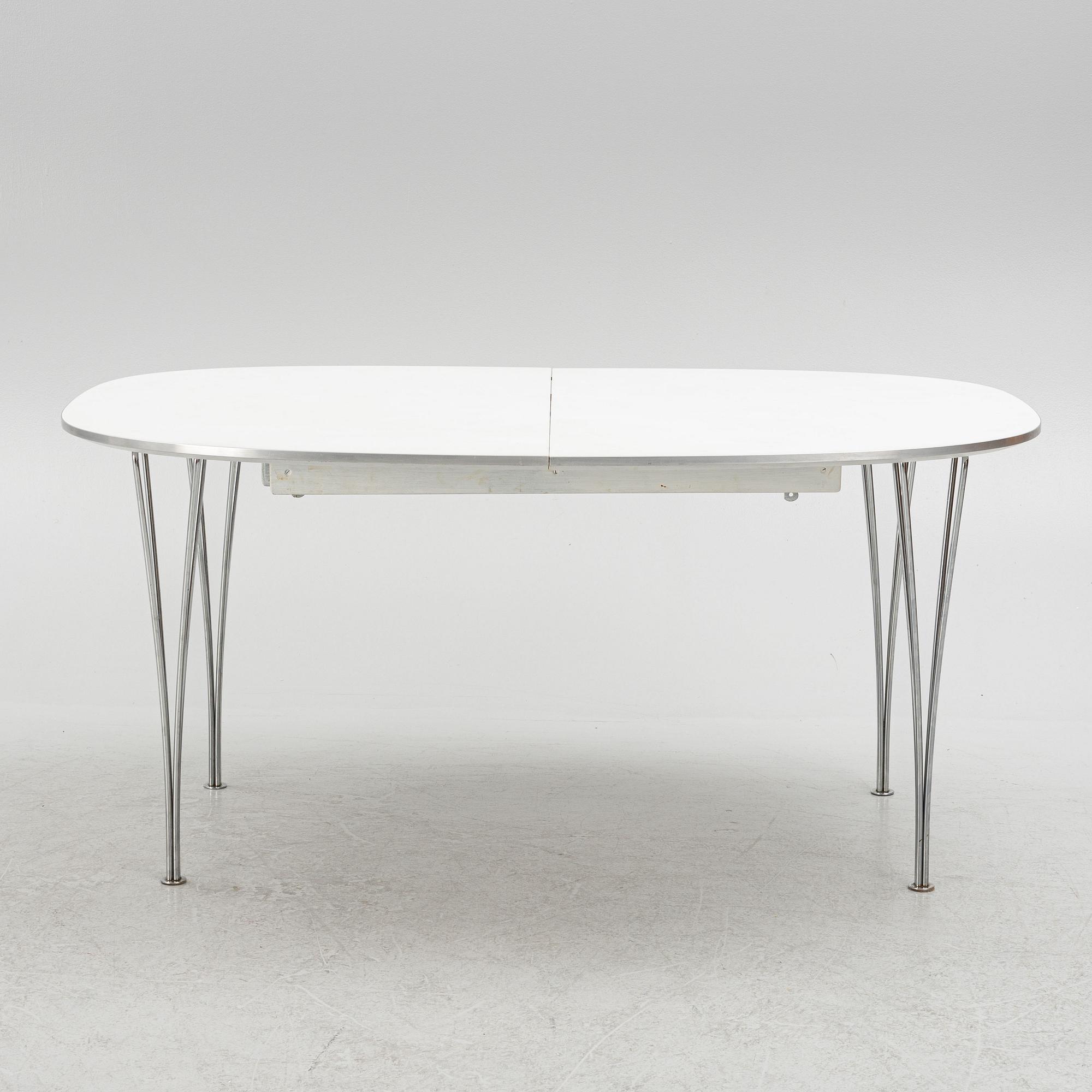 Bruno Mathsson & Piet Hein, matbord, "Superellips", Fritz Hansen, Danmark, 1984.
