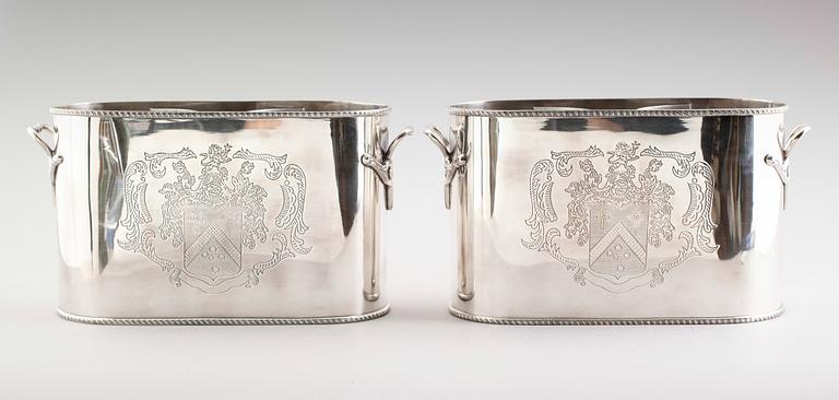 VINKYLARE, 1 par, nysilver, 1900-/2000-tal.