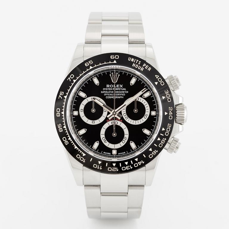 Rolex, Cosmograph, Daytona, chronograph, wristwatch, 40 mm.