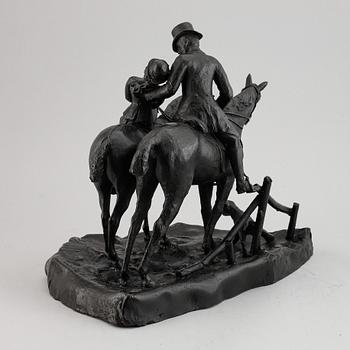 Unknown artist, sculpture, bronze.