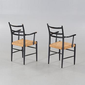 A pair of armchairs, third quarter of the 20th century.