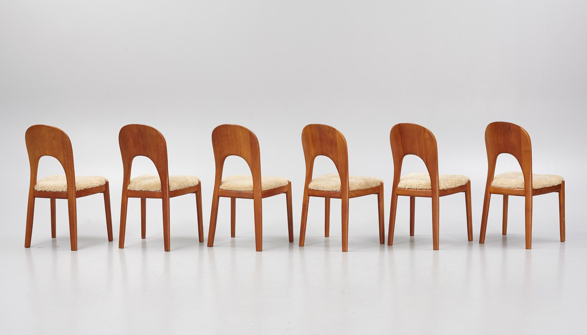 Niels Koefoed, stolar, 6 st, Danmark, 1960-tal.