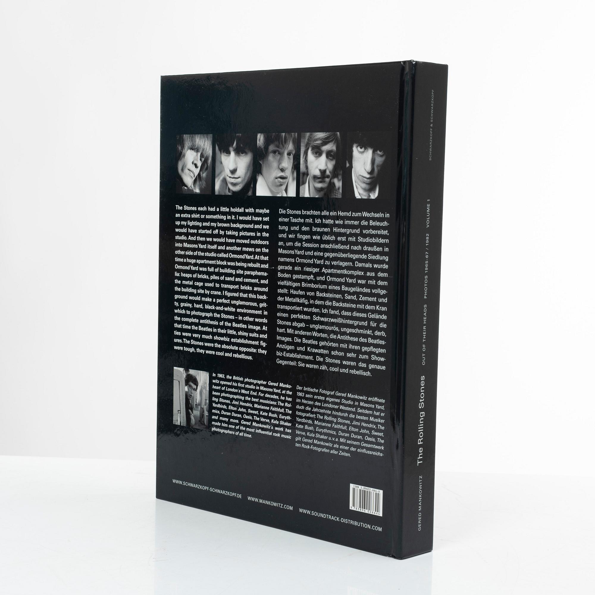 Gered Mankowitz, Photo book, "The Rolling Stones-Out of Their Heads, Photos 1965-67/ 1982 Volumes 1 & 2", Schwarzkopf & Schwarzkopf, 2005.
