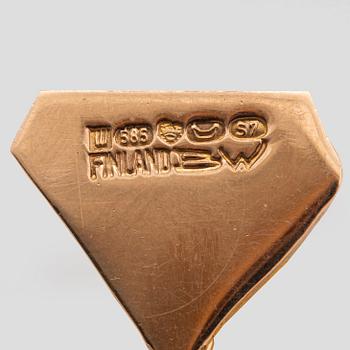 A Bjärn Wevkström 14K gold bracelet 1971, weight ca 45,8 gr.