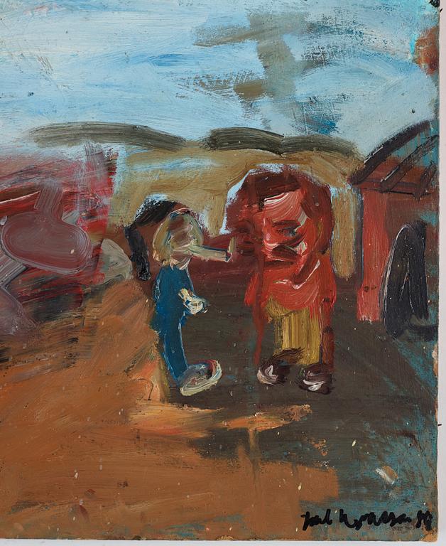 Jarl Ingvarsson, oil on masonite, signed.