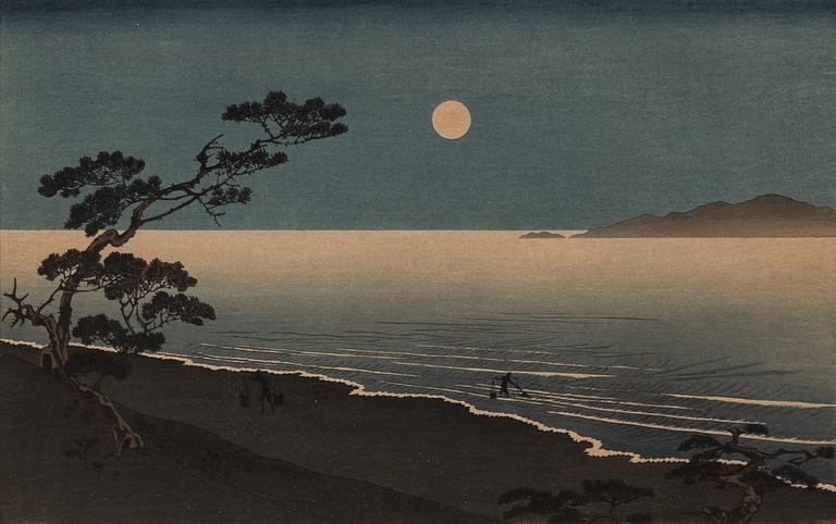 Arai Yoshimune, after, "Suma Beach at Night".