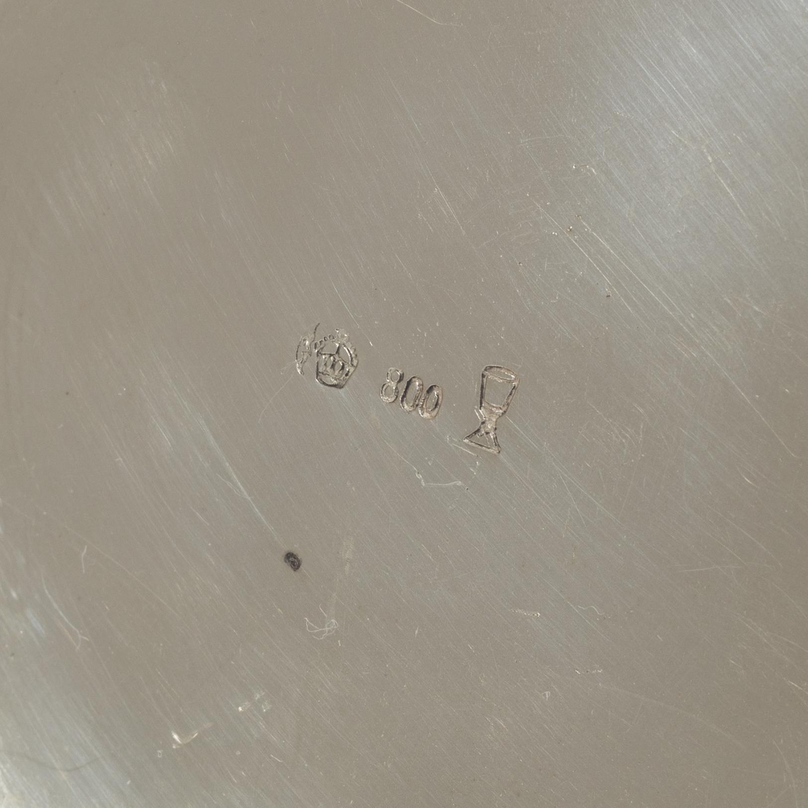 Kaffe- och teservis, 4 delar, silver, rokokostil, Otto Wolter, Schwäbisch Gmünd, Tyskland, 1900-tal.