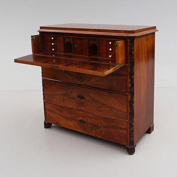 SKRIVBYRÅ, senempire, 1800-talets mitt.