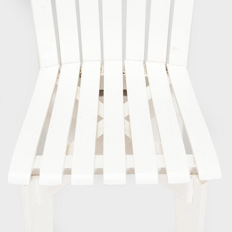 Alvar & Aino Aalto, trädgårdsgrupp, 5 delar, "Aurinko"-serien, O.Y. Huonekalu- ja Rakennustyötehdas A.B. 1957.