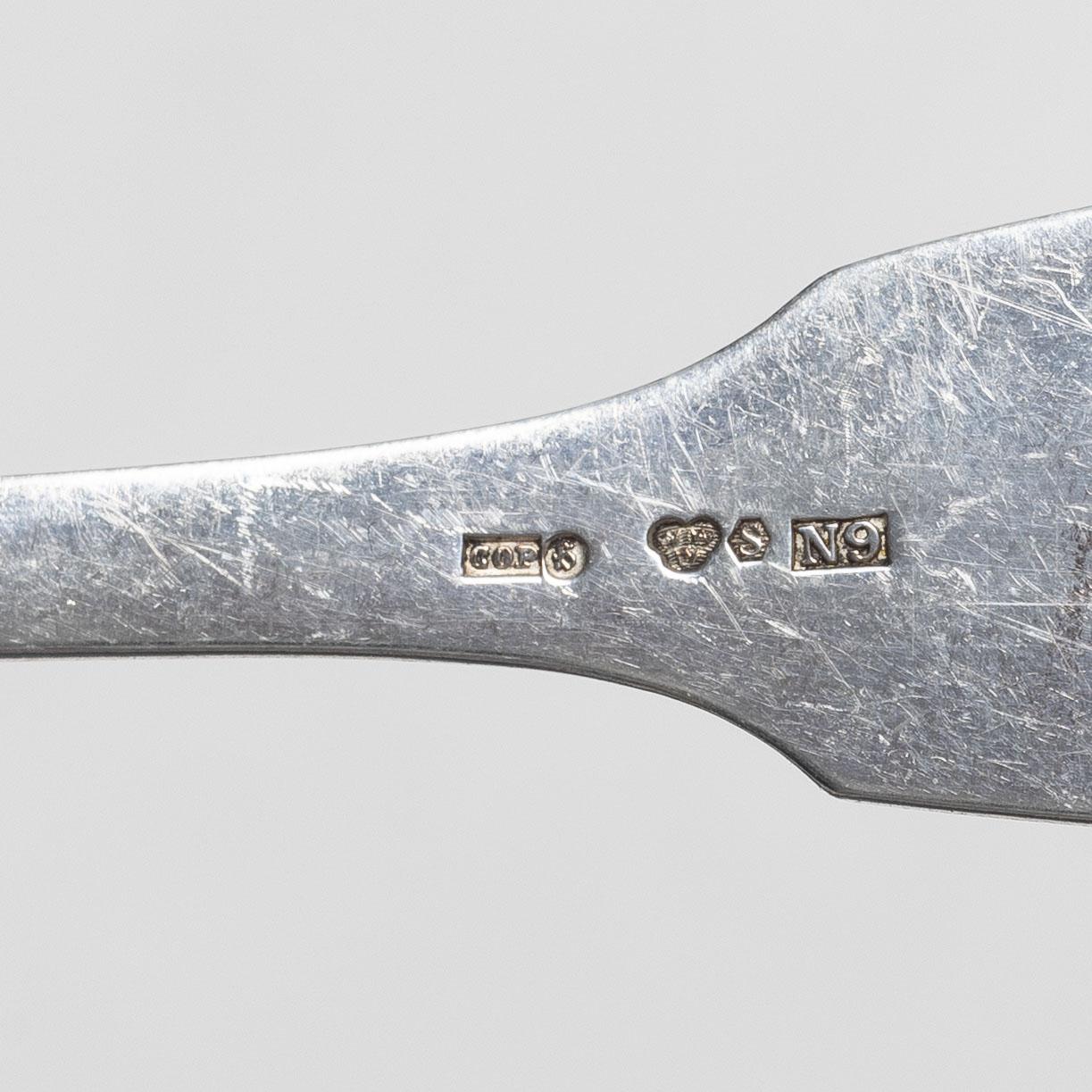 Bestickservis, silver, 27 delar,  "Tornedal", bl a  Mema, 1900-talets mitt.