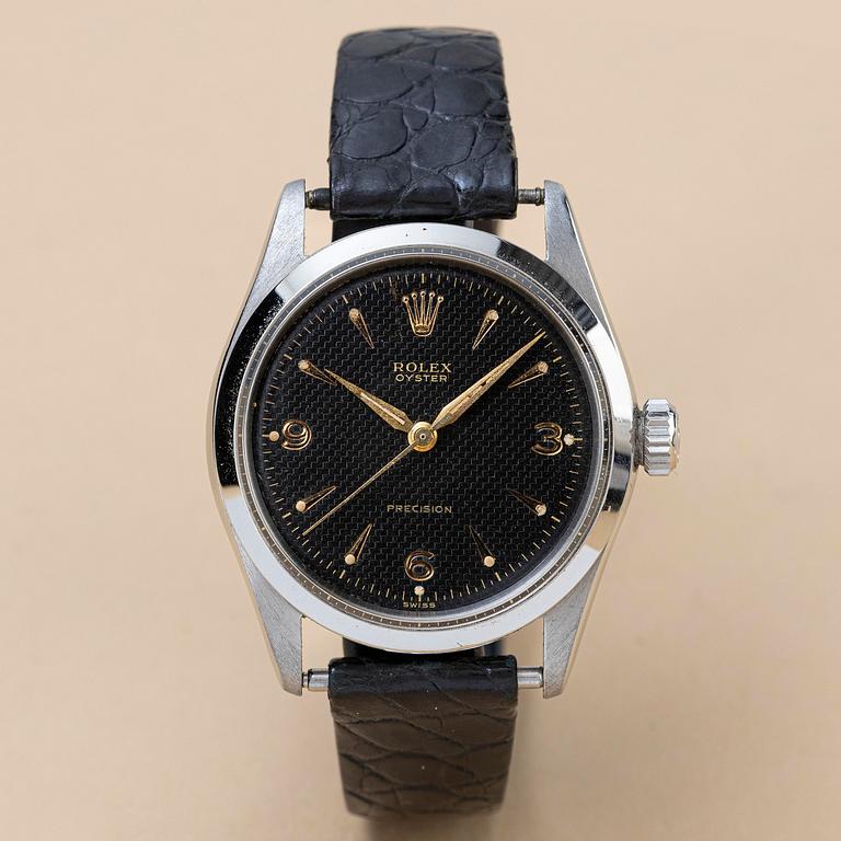 Rolex, Oyster, Precision, "Honeycomb Dial" "Explorer 3-6-9 Dial", ca 1953.