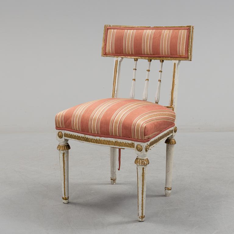 A circa 1800 late Gustavian chair.