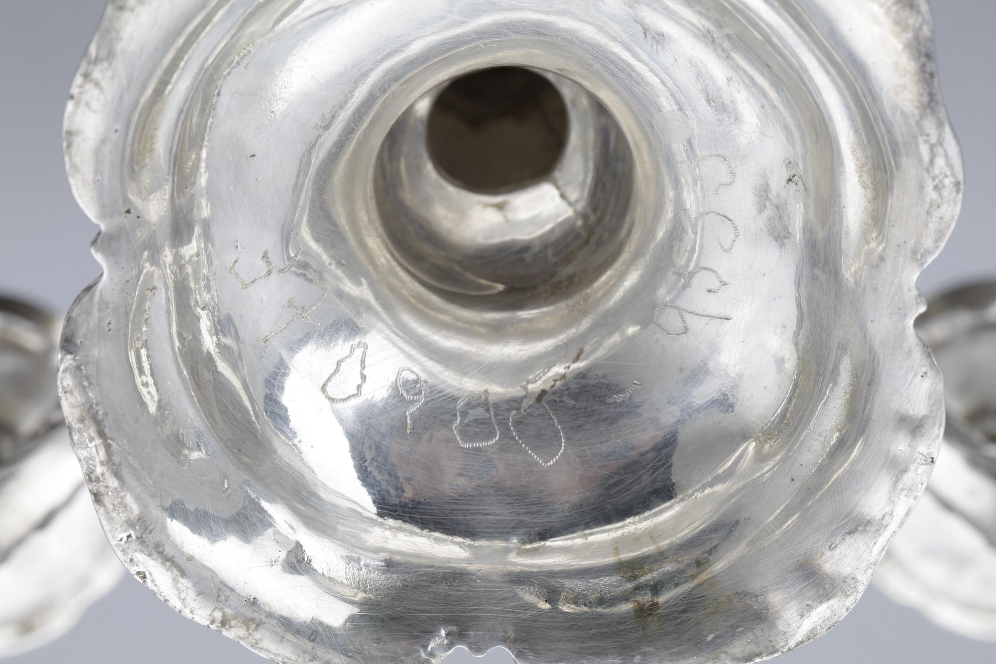 KANDELABRAR, ett par, silver, GEWE, Malmö 1975. Tot vikt ca 1560 gram.