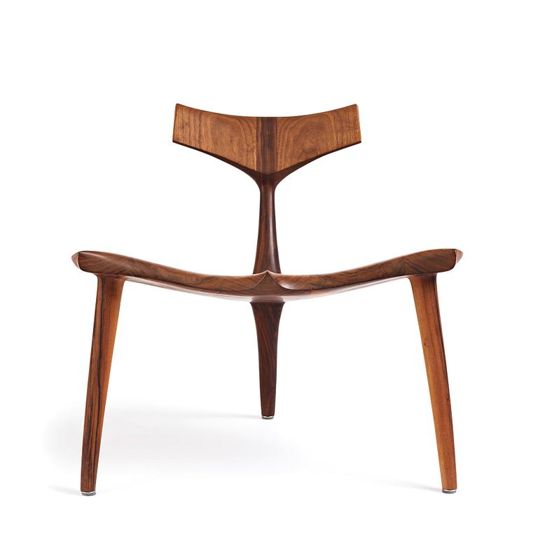 Morten Stenbæk, a "Whale Chair", No. 17, his own studio, Denmark, 2018.
