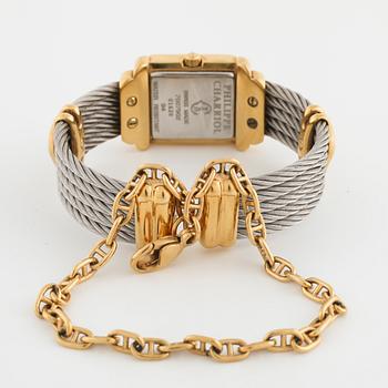 PHILIPPE CHARRIOL, armbandsur, 19,5 x 18 (30) mm.