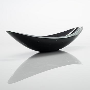 Kaj Franck, glasskulptur, "Lancett", signerad K. Franck, Nuutajärvi Notsjö -55.