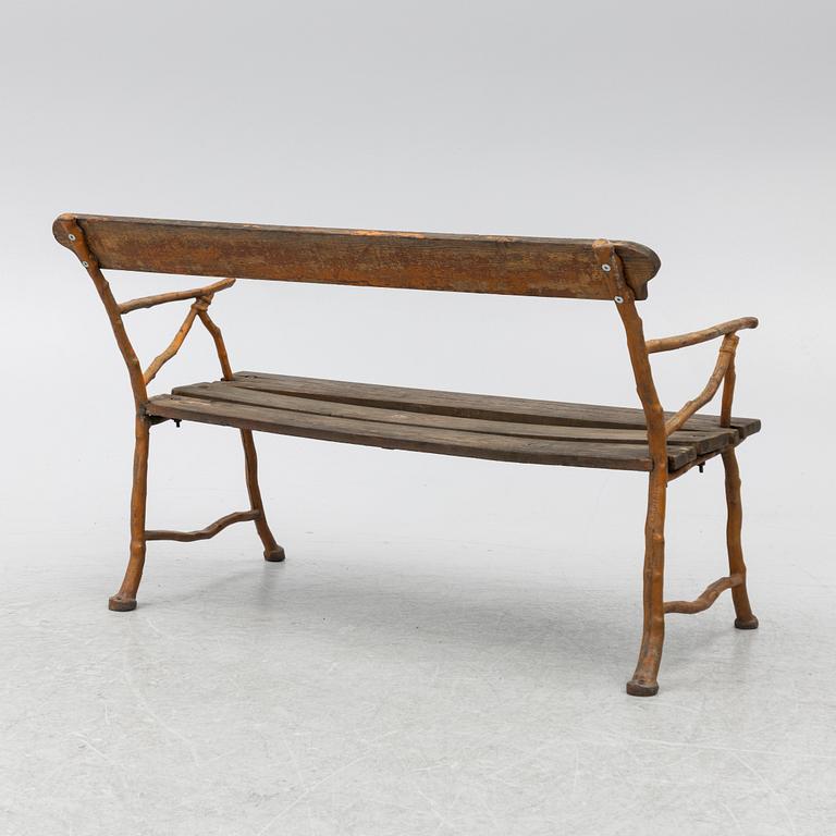 A garden sofa, Bolinders workshops, Stockholm, circa 1900.
