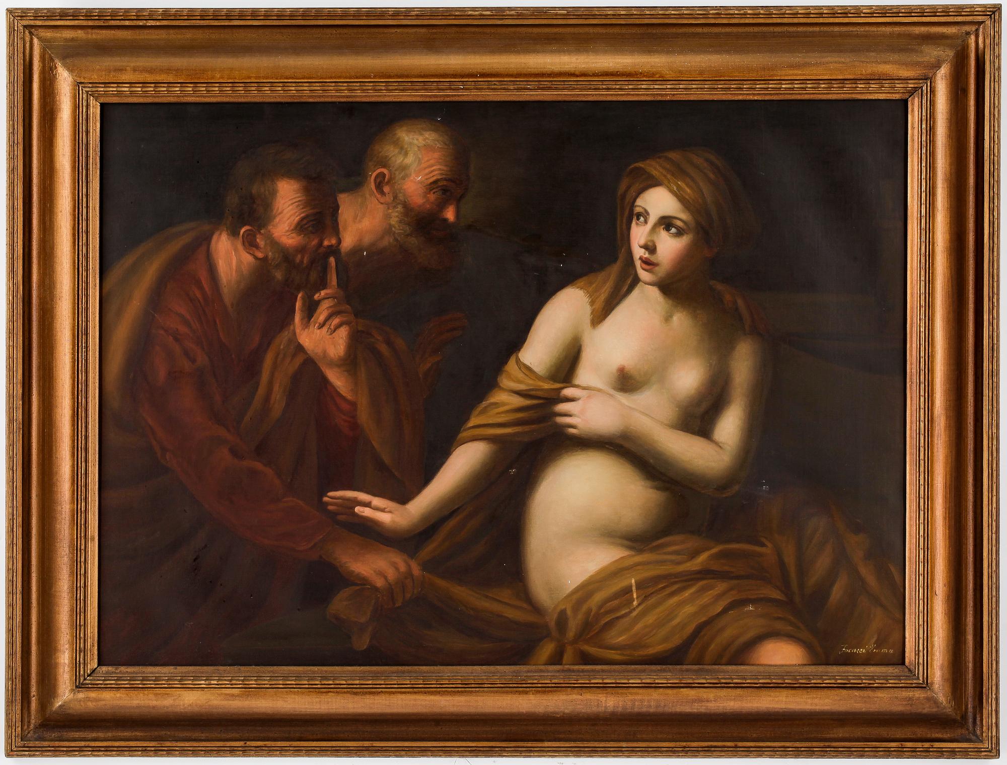 GUIDO RENI, efter, olja på duk, 1900-talets början.