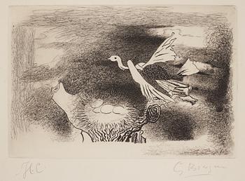 Georges Braque, "Le nid (Oiseau IX)".