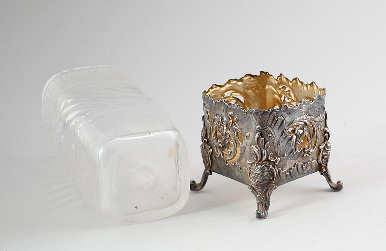 VAS, silver och glas, tidigt 1900-tal.
