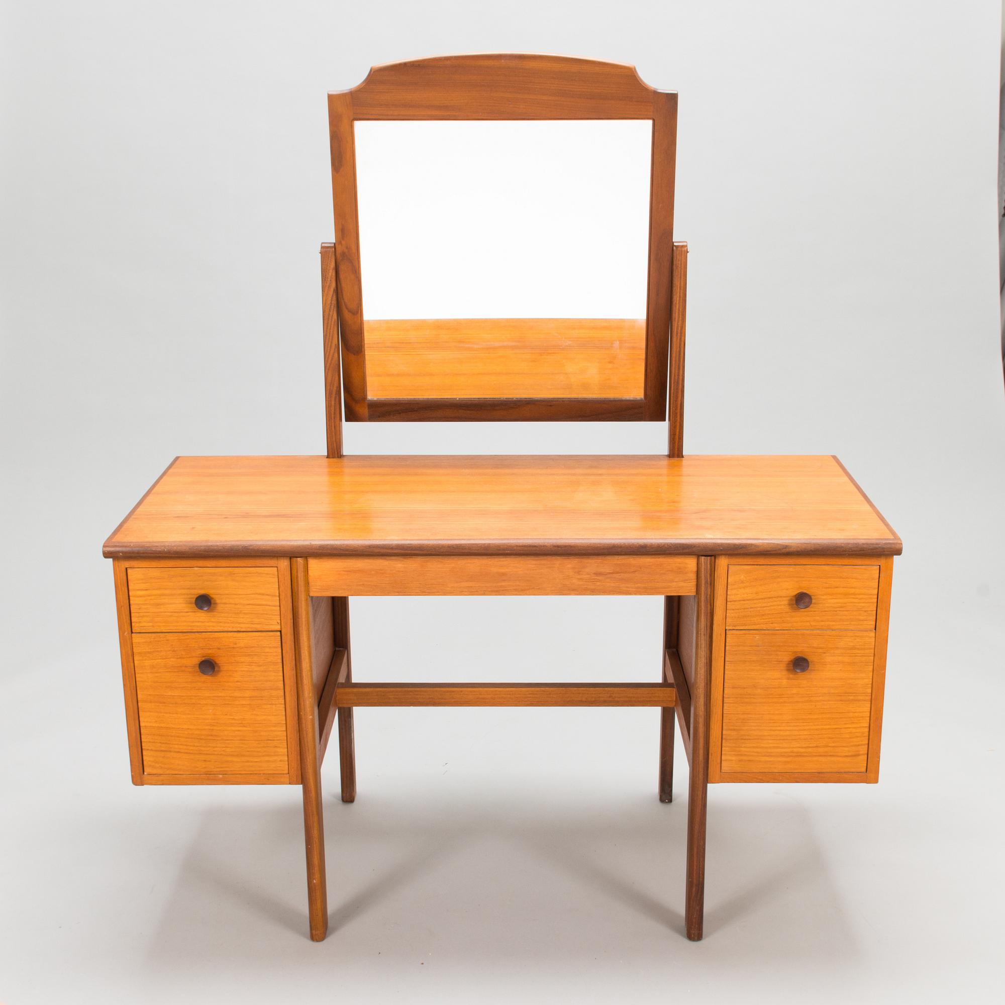 Toalettbord, teak, 1950/60-tal.