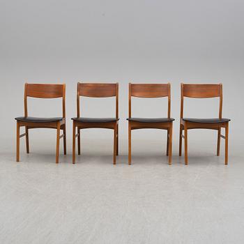 A set of four chairs marked Faldseld, Denmark, second half of the 20th century.