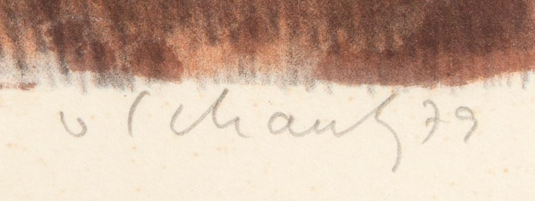 Philip von Schantz, färglitografi signerad daterad och numrerad 79 132/140.