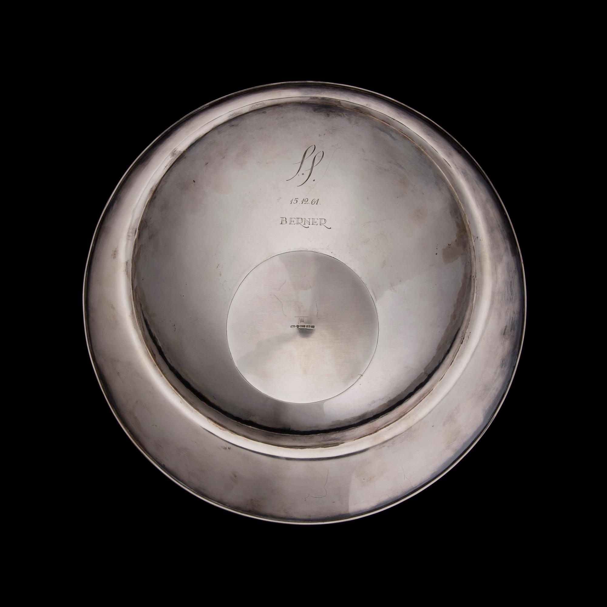 FAT, silver, Tapio Wirkkala, signerad TW, Kultakeskus, Tavastehus 1961. Vikt 582,3 g.