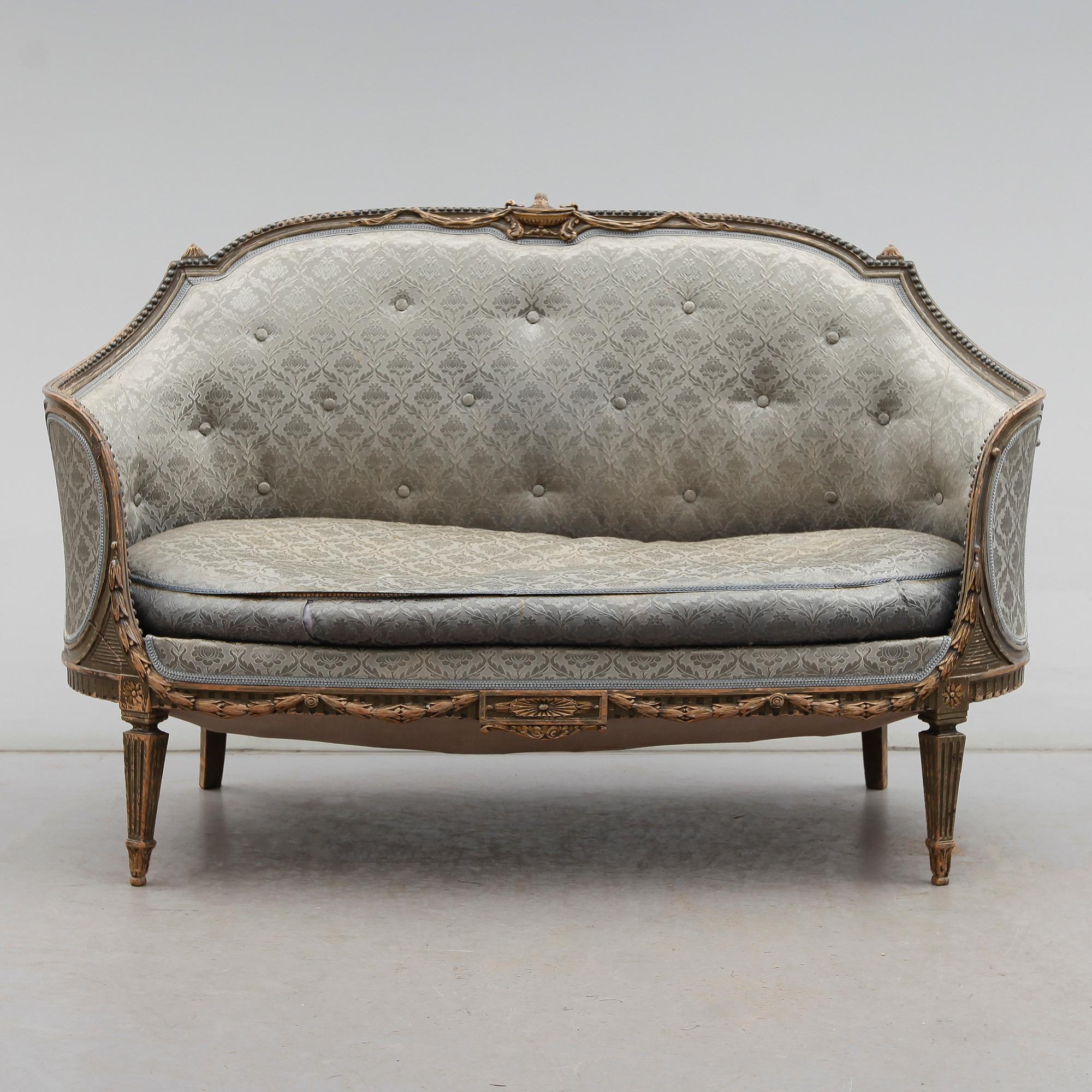 SOFFA, gustaviansk stil, 1900-talets första hälft.